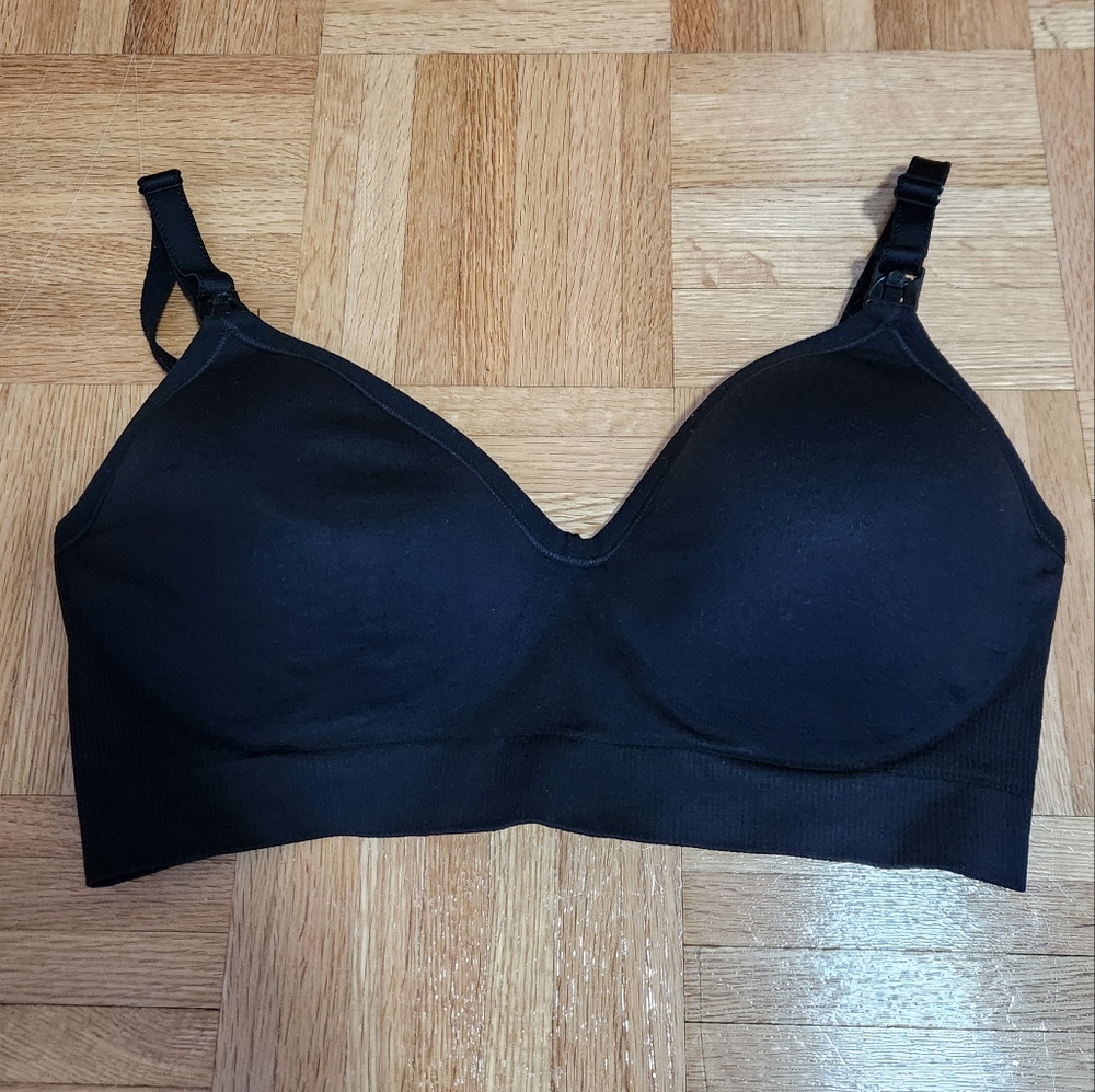 Black Seamless Bra